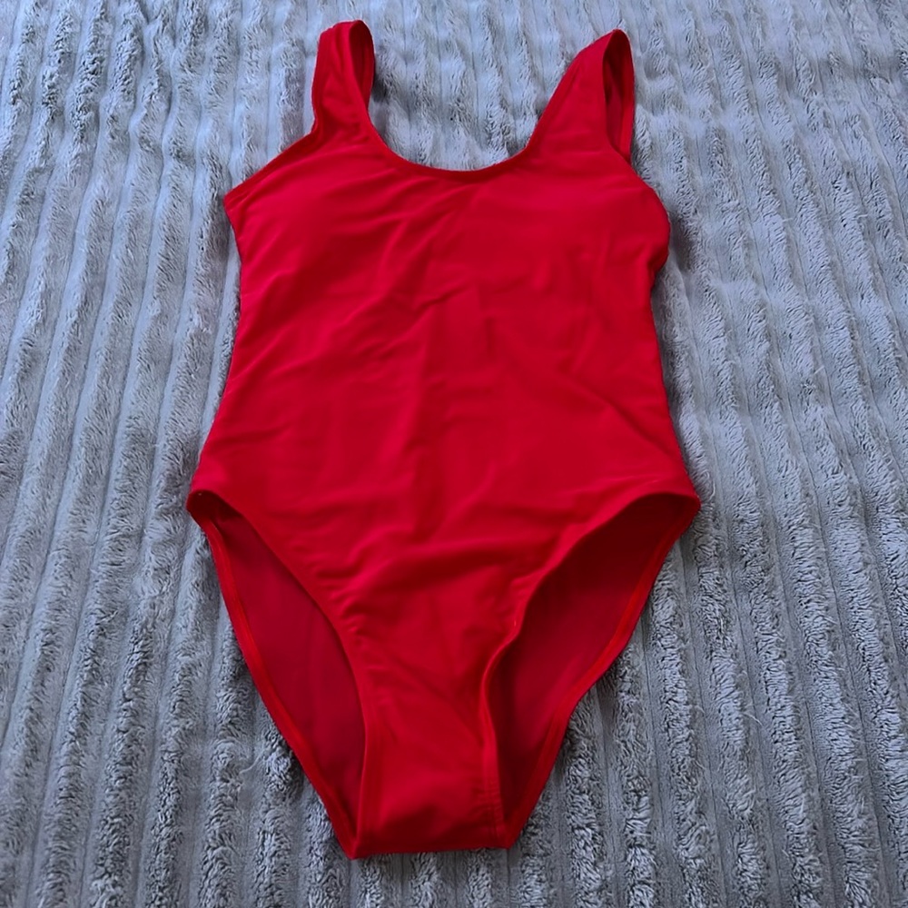 Red one piece Amazon swimsuit - Picture 2 of 6